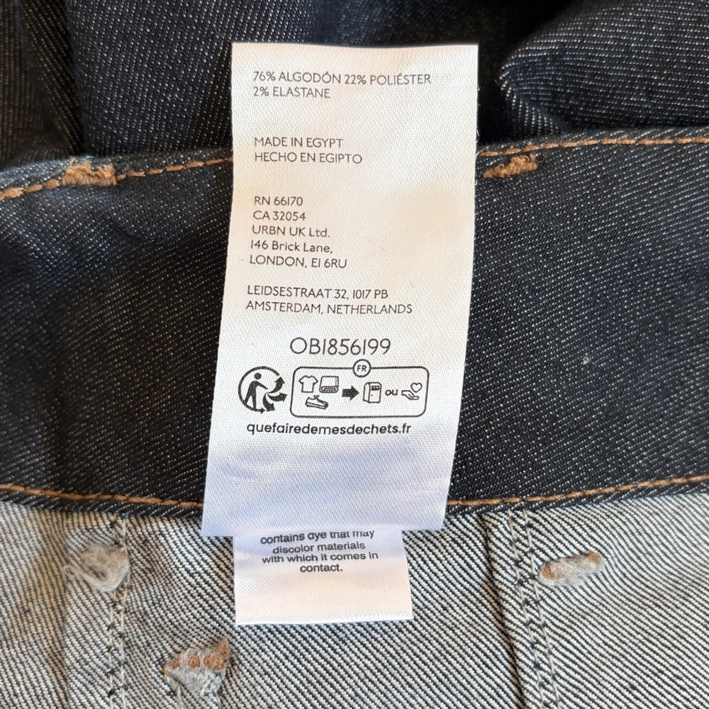 Anthropologie Maeve The Colette Wide Leg Jeans Size 24 Dark‎ Denim Rinse - Picture 10 of 13